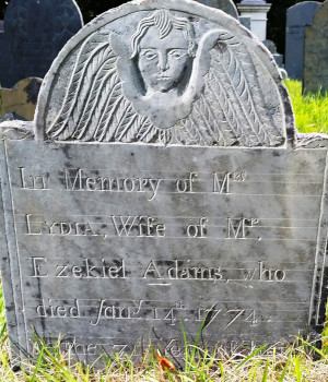 Gravestone of Adams, Lydia 1774