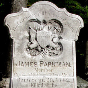 Gravestone of James Parkman