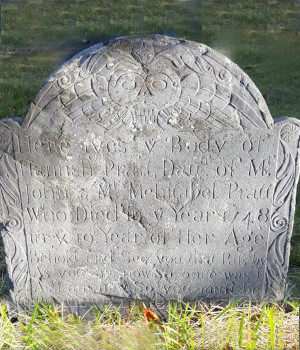 Gravestone of Pratt, Hannah 1748