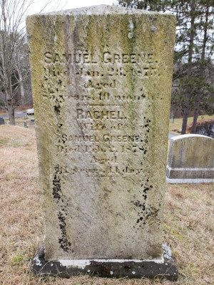Gravestone of Samuel Green