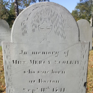 Gravestone of Scollay, Mercy 1826